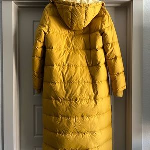 Brooklyn Industries Extra Long Down Puffer Mustard